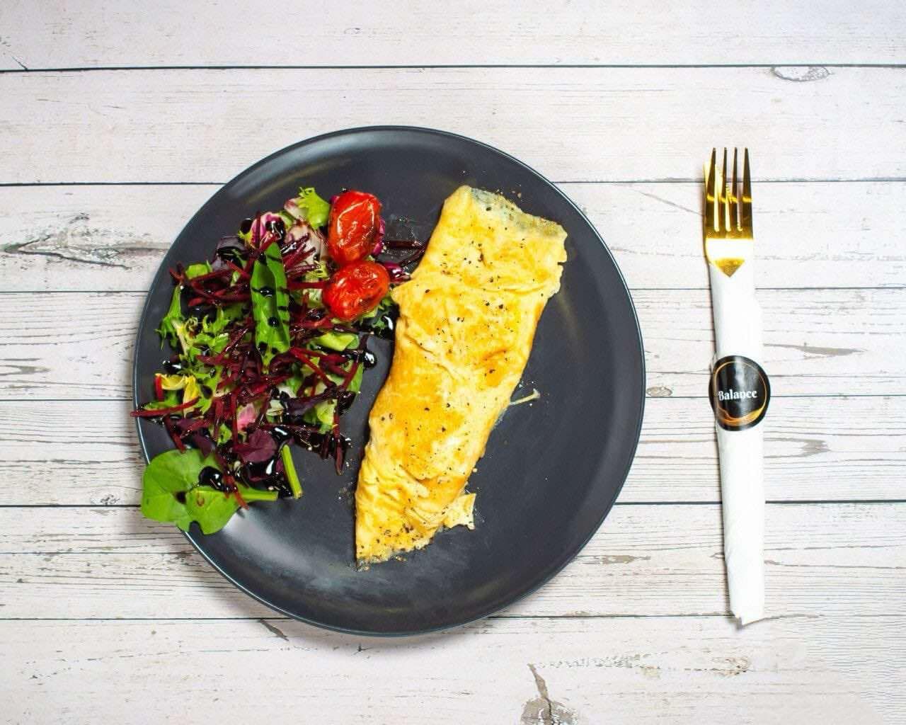 Two Egg Omelette with one filling